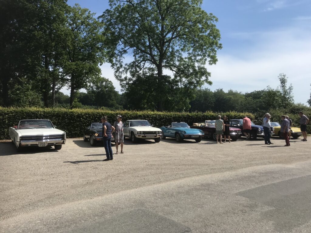 Jensen Cars on tour, at Holsteinshus, Funen, Denmark