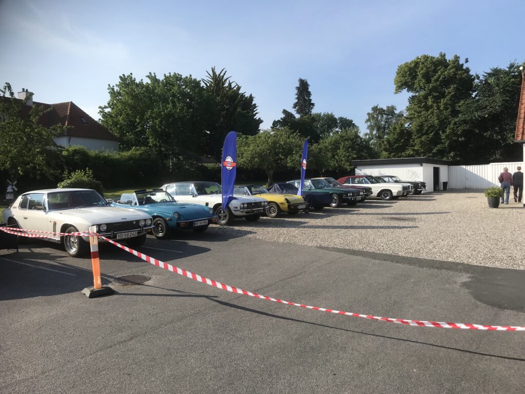 Jensen Cars at Hotel Troense, Denmark, Funen, Denmark