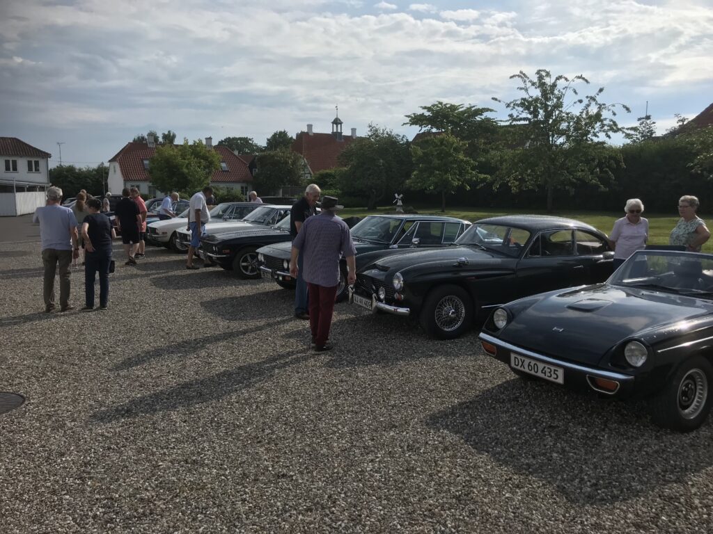 Jensen Cars parked at Hotel Troense, Funen, Denmark
