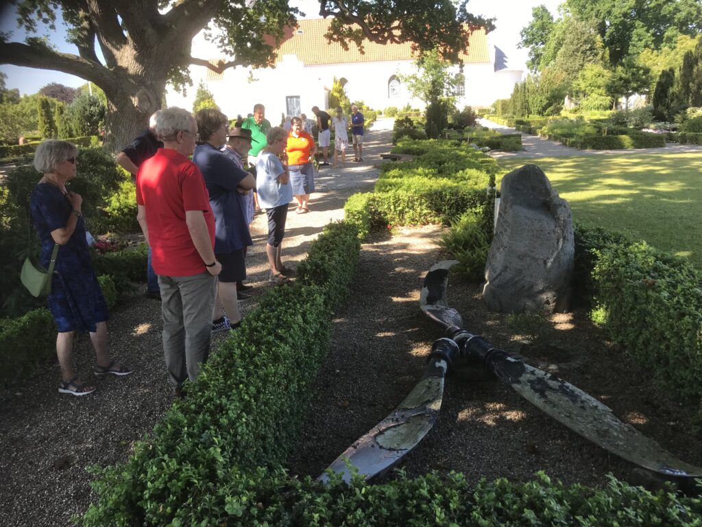 The Tomb of Arthur John Sayer and Godfrey Glaus. They were shot down in February 1944 in their Lancaster plane, just outside the Island of Taasinge, Funen, Denmark 
